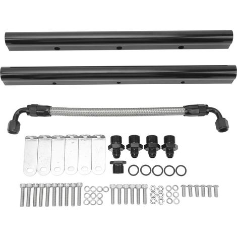 Kit di condotti carburante EFI, collettore di aspirazione in lega di alluminio, kit di condotti carburante per motori LS LS1 LS2 LS3 LS6 LSX. (1/5)