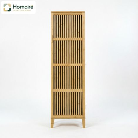 Natürliches Aufbewahrungselement aus Naturholz 40 x 30 x 140 cm HOMAIRE (1/5)