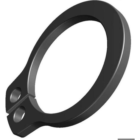 Circlip - 10 mm - Acier Au Manganèse Noir - Pour Arbre Ou Logement - Lot De 10 (1/4)