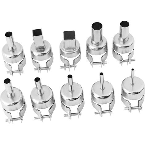 10 pièces buses pour pistolet à air chaud, kit d'accessoires pour station de soudage, outils de réparation (1/5)