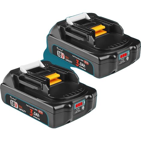 Hochleistungsfähiger, sicherer Akku für Elektrowerkzeuge, 2 x 3 Ah Akkus (1/2)