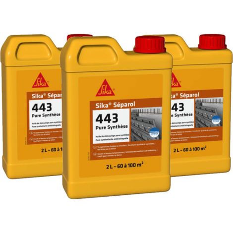 Lote de 3 aceites desmoldeantes SIKA Séparol 443 - Síntesis pura - 2L