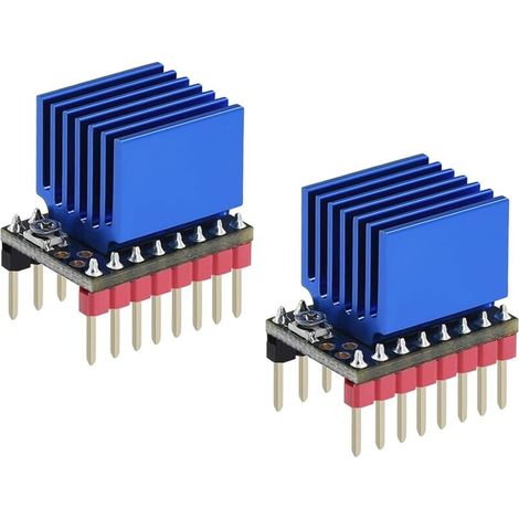 TMC2209 V2.0 3D Printer Stepper Motor Driver Ultra Quiet with Heatsink Endless Tip Zero Return 2 Pack (1/5)