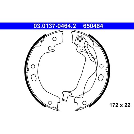 Jeu de mâchoires de frein, frein de stationnement ATE 03.0137-0464.2 TOYOTA