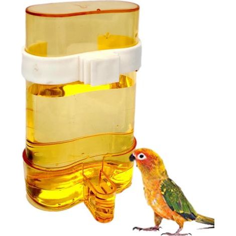 1 Distributeur Eau Oiseau, Transparent Anti-Fuite, Clip Fixation, Perroquets Perruches (1/5)