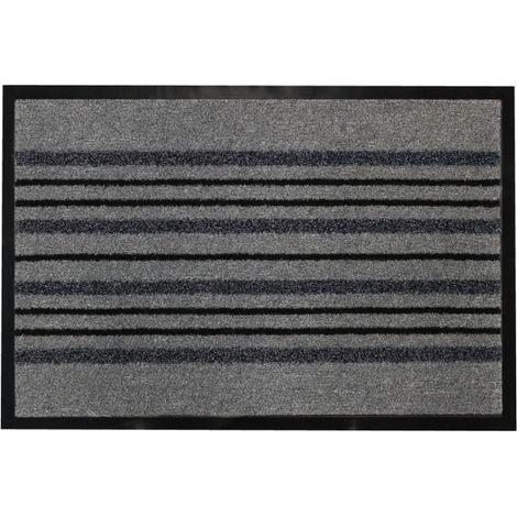 Tapis d'Entrée Anti-Poussière "Piano" 40x60cm Gris (1/4)
