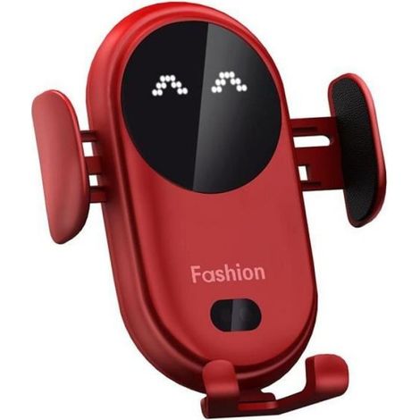 Chargeur Sans Fil - Support Téléphone Voiture - Capteur Infrarouge Intelligent - 15 W - Compatible iPhone Samsung Huawei - 1 Pièce (1/4)