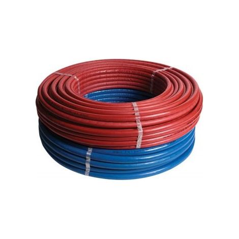 Tubo multistrato ø32x3 mm in rotolo da 25 metri STANDARD (PE-Xc/Al/PE-Xc) con isolamento di spessore 9 mm con guaina blu goffrata (prezzo al metro - minimo acquistabile 25 metri) 25ISO932BL
