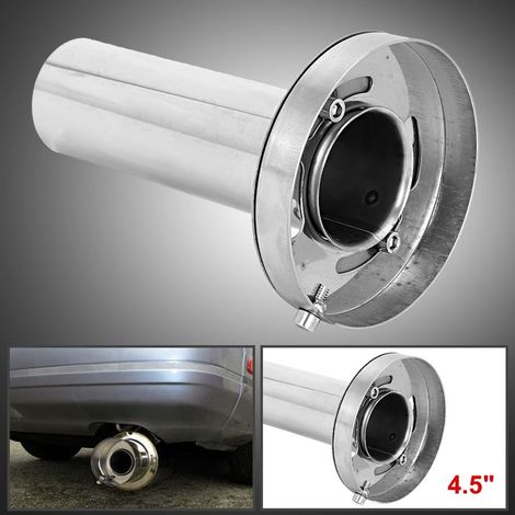 Silencieux d'échappement ajustable amovible pour voiture, tête ronde, modification auto (4.5 pouces) (1/5)