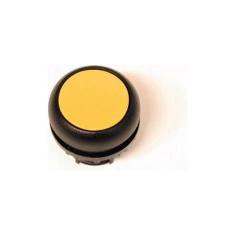 Bouton-poussoir plat jaune à accrochage EATON M22S-DR-Y (1/2)