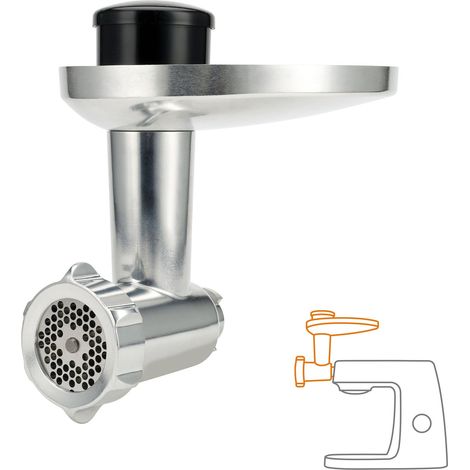 Kenwood KAX950ME Fleischwolf aus gebürstetem Aluminium