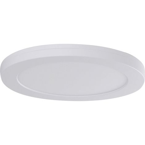 Plafonnier LED Blanc Ø 21,7 cm avec CCT Variable, Luminaire Encastrable ou en Saillie en Métal - PANGIVO (1/5)
