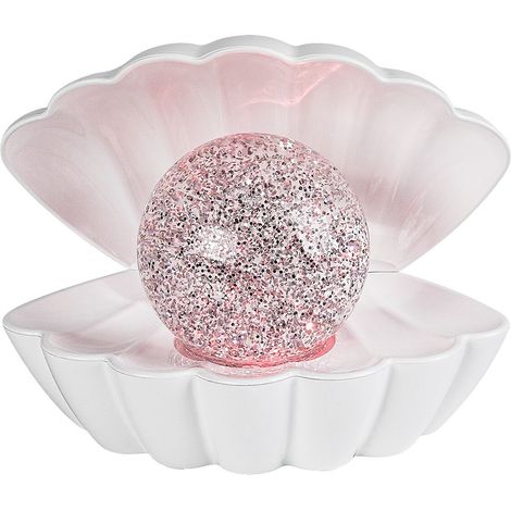 Lampe de table enfant LED RGB coquillage perle blanche Rabalux Sparkly (1/5)