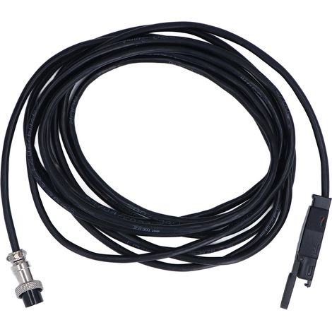 Détente micro interrupteur torche avec câble raccord plug aviation GX16-2 pour TIG longueur 4.3m 14.11pi noir PVC ABS (1/5)