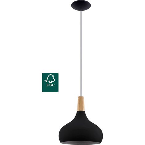 Lampada sospesa Sabinar E27 1x40W H: 110 cm Ø28 cm Dimmabile (1/5)