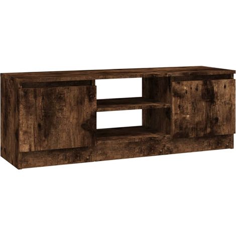 Maison Exclusive - TV-Schrank mit Tür Räuchereiche 102x30x36 cm