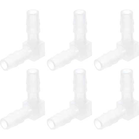 Raccord Coudé à 90 Degrés pour Tuyau de 13/16", Lot 4 Connecteurs en Forme L Valve d'Air d'Aquarium et Tuyauterie Aquariums Étangs - 1/4" (1/5)