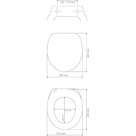 Wenko Bergamon sedile per WC beige in Duroplast (1/5)