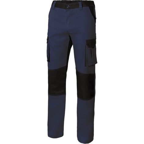Pantalon trabajo t52 con refuerzo  65% poli 35% alg aznv/ne