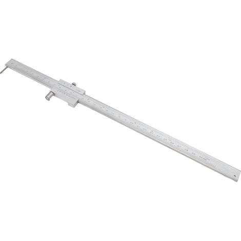 Multifunktionaler Linienzeichner aus Edelstahl mit Edelstahl-Neiger und Hartmetallkopf, 0–300 mm (1/5)