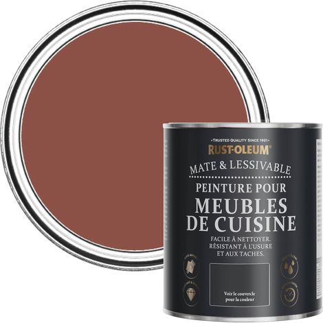 Rouge Peinture pour Meubles de Cuisine, Finition Mate - Rouge Brique 750ml (1/5)