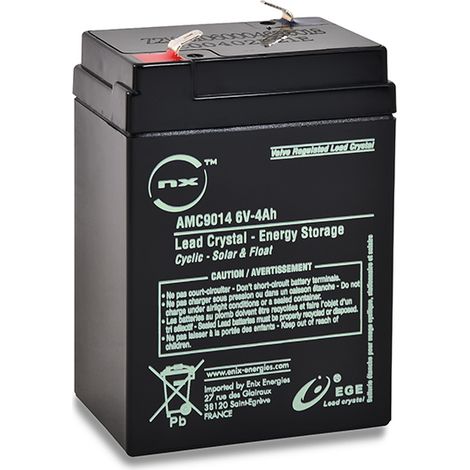 NX - Batterie lead crystal 3-CNFJ-4 6V 4Ah F4.8