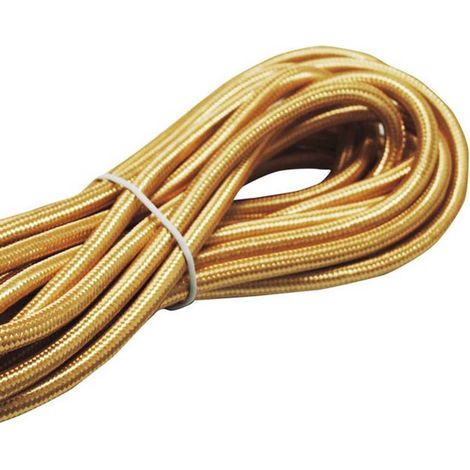 Cable textil dorado (1/2)