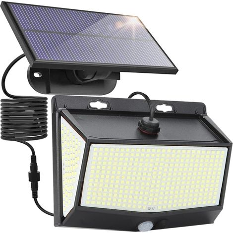 MSBD Lampe solaire à détecteur de mouvement,468 LED (1/5)