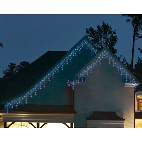 Kaemingk LED Eisregen Lichterkette 119 LED kaltweiß Weihnachtslichterketten (1/2)