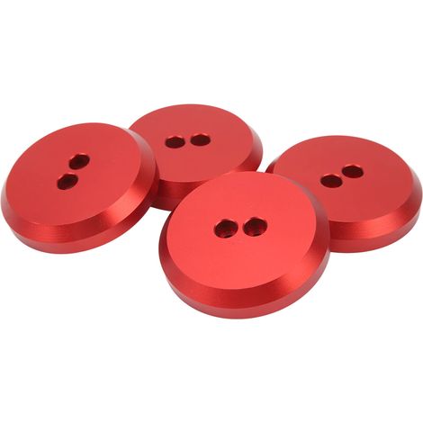 4 Aluminium-Adapterplatten für Wagenheber, Ersatzteil für Chevrolet Corvette C5 C6 C7 C8, Rot (1/5)