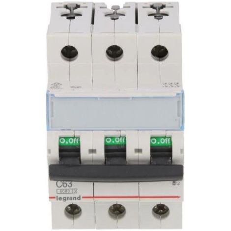 Interruttore automatico 3P C 63A 6kA AC S303 TX3 403551