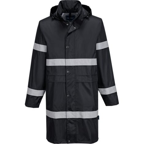 Giacca antipioggia Iona 100cm - Taglia M - Nero - Portwest