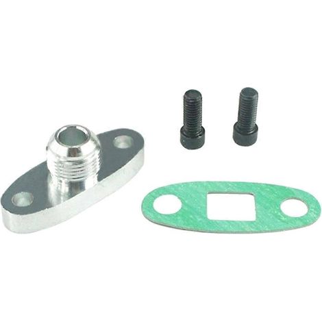Kit d'adaptateurs de joint de bride de vidange d'huile turbo, raccord 10AN pour T3, T4, T04, GT40, GT50 et GT55 (1/5)