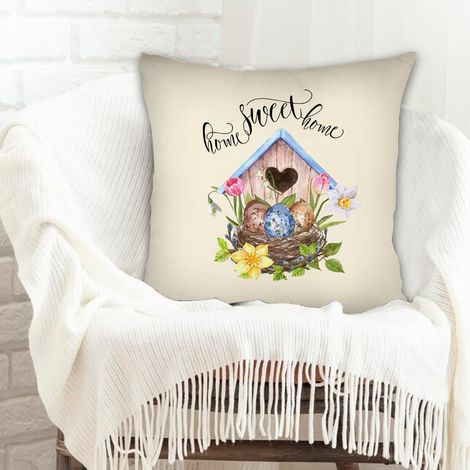 Housse de coussin décorative à la mode pour la maison résistant pour salon, chambre (1/5)