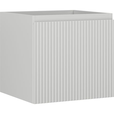 Mexen Rivel Badezimmerschrank 50 cm, 1 Schublade, geriffelt, grau matt - 91A20-05047-1-BF62 (1/5)