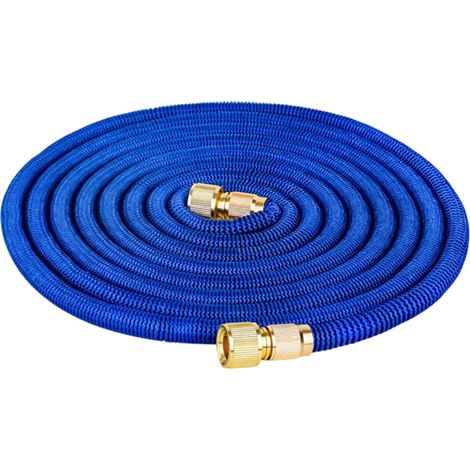 Tuyau arrosage extensible 5m, rétractable avec fixations métal, pour irrigation et nettoyage (1/5)