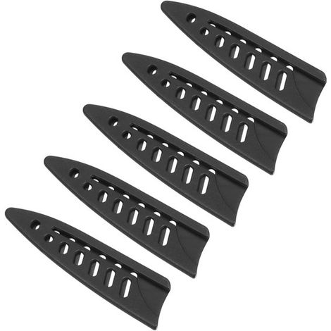 Fundas protectoras de PP para cuchillos de verduras de 8,9 cm (3,5 pulgadas), Funda universal para cuchillos, Portátil para cocina, Negro (1/5)