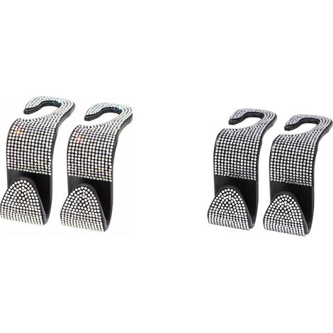 Crochet Pour Appui-Tête De Siège Auto - PP Résistant 40 Lb - Universel Pour Voiture Suv Camion Véhicule - 4 Pièces (1/5)