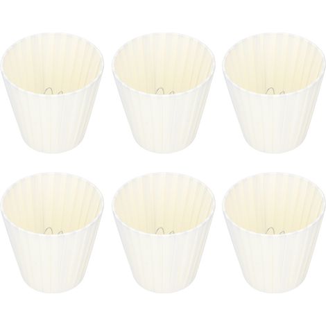 Lot de 6 abat-jour en tissu pour lustre en cristal, applique murale, style moderne et épuré. Accessoires pour la maison. (1/5)