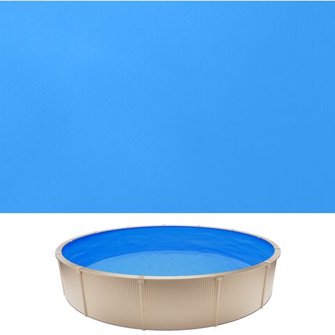 VEVOR Revestimiento para Piscina Redonda PVC, Liner para Piscinas Elevadas Redondas de Diámetro 360 cm, Altura de Pared 90 cm, Grosor 0,4 mm, Resistente al Desgarro, Sol y Frío para Exterior Jardín