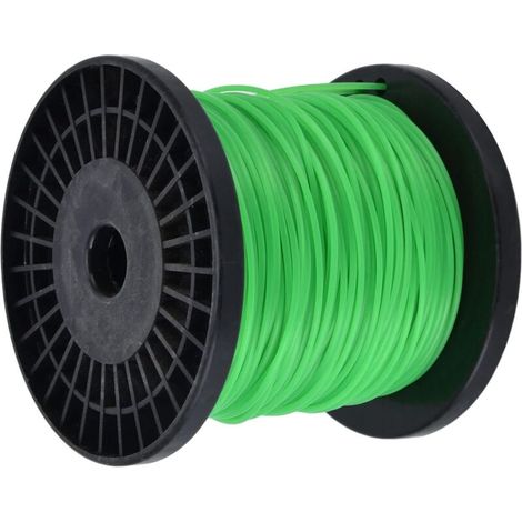 Filo di taglio quadrato resistente da 2,0 mm x 100 m per decespugliatore in nylon (1/5)