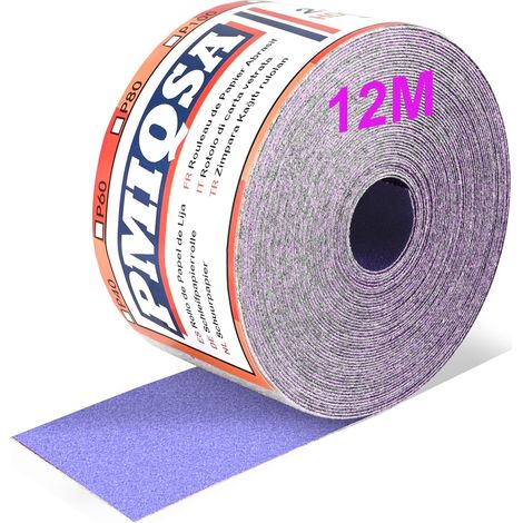 Rouleau de Papier de Verre Céramique Violet 70 mm x 12 m, Grain 80 (1/5)
