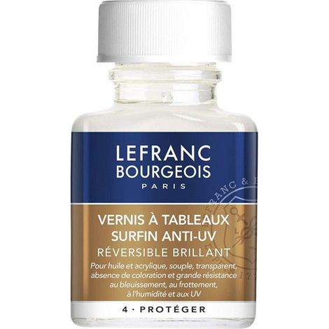 Vernis à tableau surfin - Colart - 75 ml - Finition brillante - Pour huiles et acryliques - Mixte (1/2)
