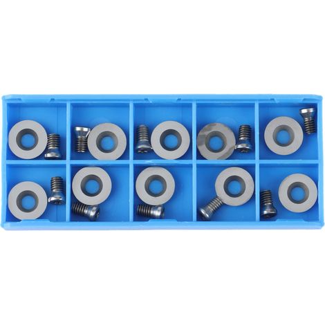 Lames de rechange rondes en carbure 12 x 2,5 mm pour tour de bricolage, outils de finition du bois, lot de 10 (1/5)