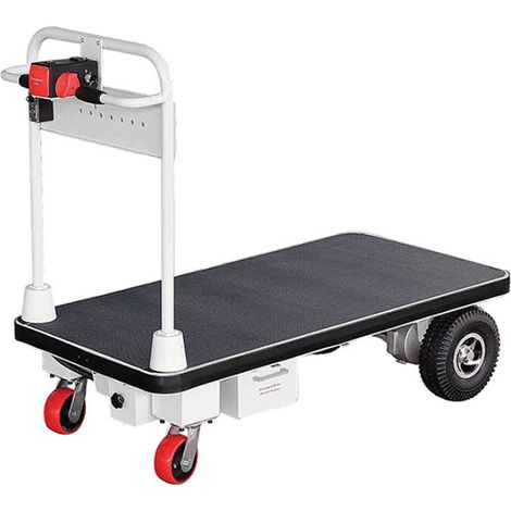 Chariot manutention motorisé - Plateau 1280x630mm - Charge max 400kg - Industrie et logistique - PM50/1