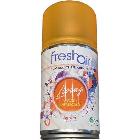 Copyr Fresh Air Deodorante Ambiente Aerosol 250 ml, Elimina Odori fino a 100 m3 - Agrumi