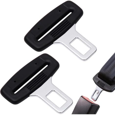 Juego de 2 piezas de cierres de hebilla de cinturón de seguridad universales, compatibles con el 99% de los coches.
