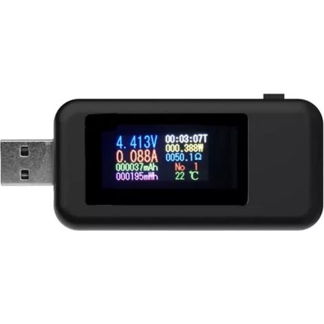 Testeur USB numérique 10 en 1 avec écran LCD KWS-MX18 : mesureur de tension et de courant, wattmètre, ampèremètre, testeur de chargeur USB, détecteur et voltmètre. (1/5)
