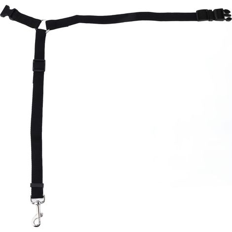 Harnais de sécurité pour chien en nylon noir, réglable, professionnel et durable, pour voiture, accessoires pour animaux de compagnie (1/5)