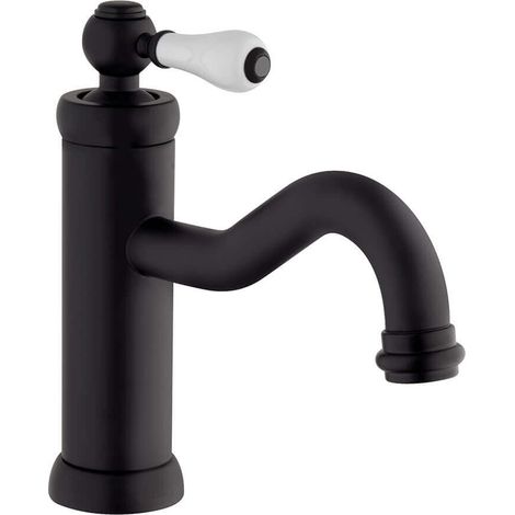 Miscelatore lavabo nero opaco Jacuzzi Rubinetteria serie Tosca per piletta click clack (1/2)